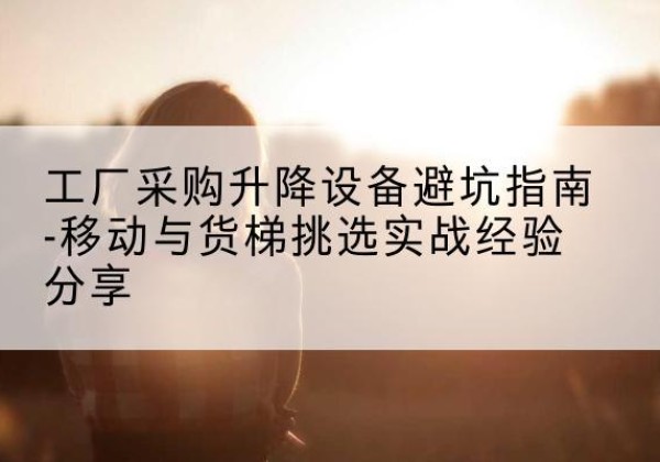 迁西移动式升降机怎么选-工厂采购升降设备避坑指南-移动与货梯挑选实战经验分享